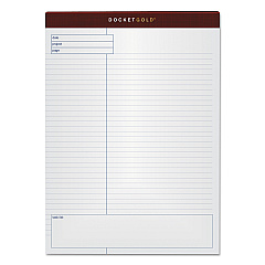 TOPS Docket Gold Planning Pads, Project-Management Format, Quadrille Rule (4 sq/in), 40 White 8.5 x 11.75 Sheets, 4/Pack (77102)