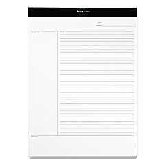 TOPS FocusNotes Legal Pad, Meeting-Minutes/Notes Format, 50 White 8.5 x 11.75 Sheets (77103)
