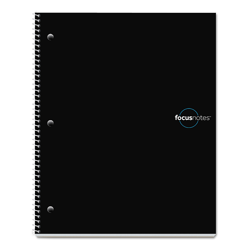 TOPS FocusNotes Notebook, 1-Subject, Lecture/Cornell Rule, Blue Cover, (100) 11 x 9 Sheets (90223)