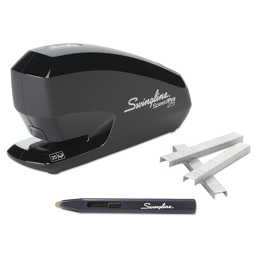 Swingline Speed Pro 25 Electric Staplers Value Pack , 25-Sheet Capacity, Black (42140)