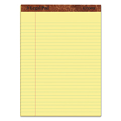 TOPS "The Legal Pad" Ruled Perforated Pads, Wide/Legal Rule, 50 Canary-Yellow 8.5 x 11 Sheets, 3/Pack (75327)