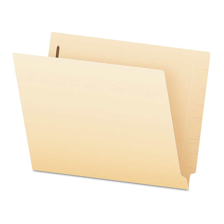 Pendaflex SmartShield End Tab Fastener Folders, 2 Fasteners, Letter Size, Manila Exterior, 50/Box (62714)