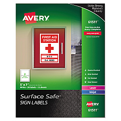 Avery 61511 Surface Safe Sign Labels