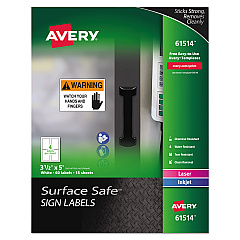 Avery 61514 Surface Safe Sign Labels