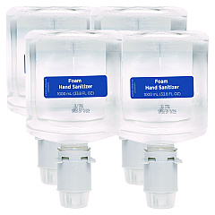 Georgia Pacific Professional Pacific Blue Ultra Foam Hand Sanitizer Refill For Manual Dispensers, 1,000 mL, Fragrance-Free, 4/Carton (43335)