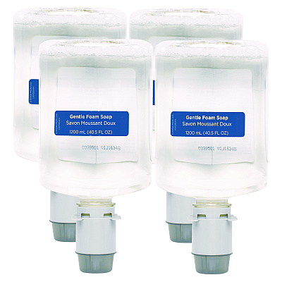 Georgia Pacific Professional Pacific Blue Ultra Foam Soap Manual Dispenser Refill, Fragrance-Free, 1,200 mL, 4/Carton (43714)