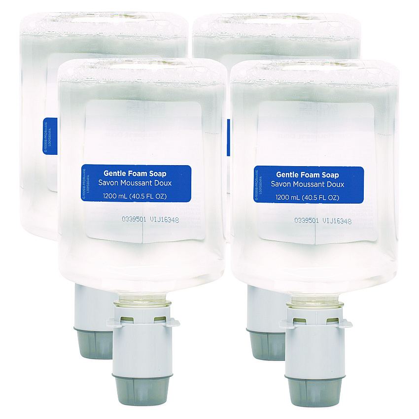 Georgia Pacific Professional Pacific Blue Ultra Foam Soap Manual Dispenser Refill, Fragrance-Free, 1,200 mL, 4/Carton (43714)