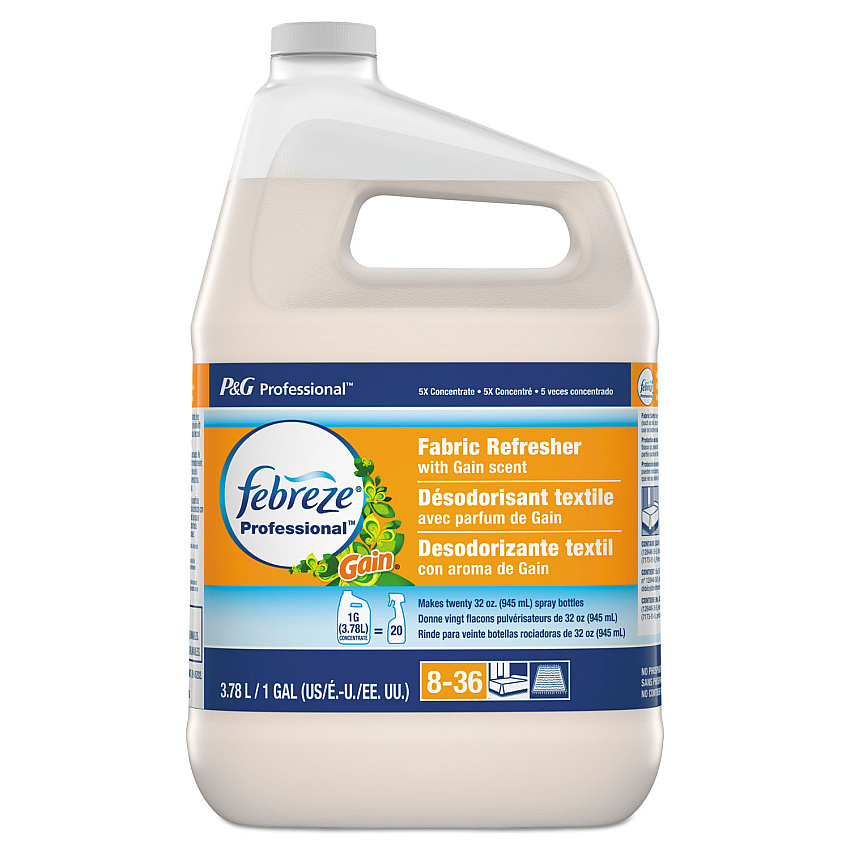 Febreze Professional Deep Penetrating Fabric Refresher, Gain Original, 1 gal Bottle, 2/Carton (74678)