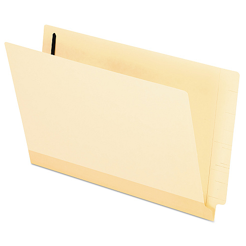Pendaflex Manila Laminated End Tab Fastener Folders, 1 Fastener, Legal Size, 11-pt Manila Exterior, 50/Box (13210)