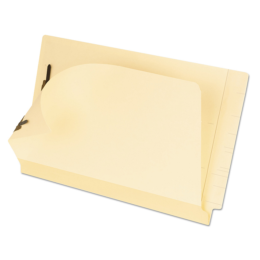 Pendaflex Manila Laminated End Tab Fastener Folders, 2 Fasteners, Legal Size, 11-pt Manila Exterior, 50/Box (13220)