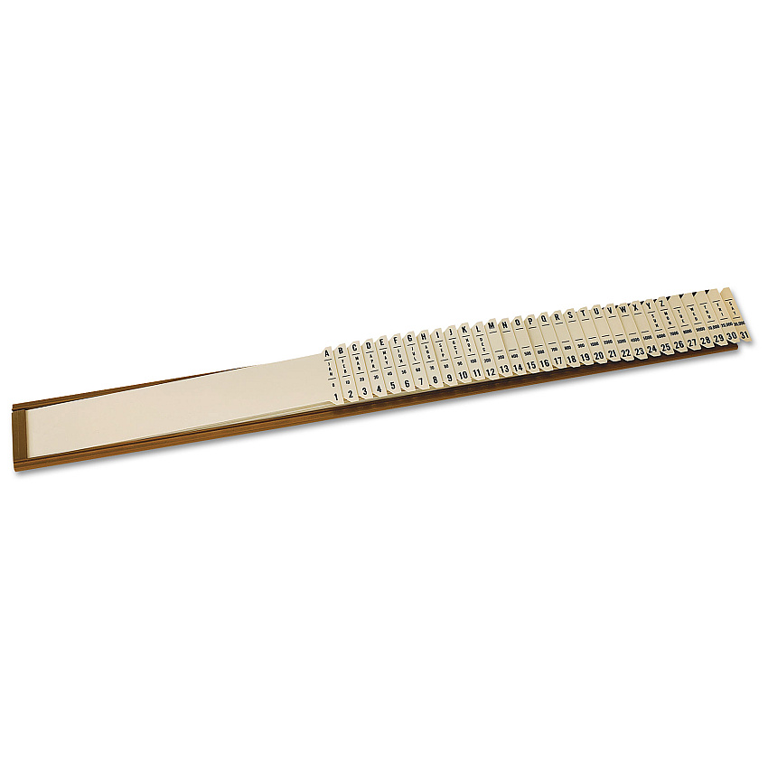 Pendaflex General Purpose Indexed Sorter, 31 Dividers, Alpha/Numeric/Months/Dates/Days, Letter-Size, Brown Frame (40652)