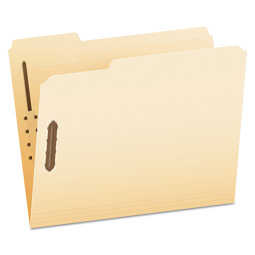 Pendaflex Manila Fastener Folders, 1/3-Cut Tabs: Assorted, 2 Fasteners, Letter Size, Manila Exterior, 50/Box (FM213)