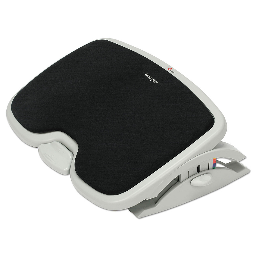 AbilityOne 7195016667982 Kensington/SKILCRAFT Ergonomic Footrest, 21.5w x 14d x 3.5h, Black/Gray