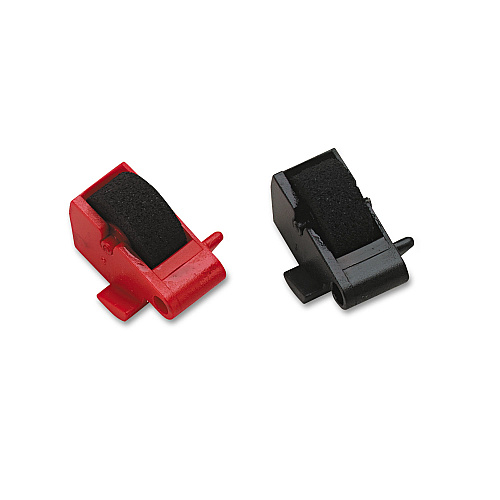 Compatible Dataproducts R14772 Compatible Ink Rollers, Black/Red, 2/Pack