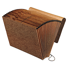 Pendaflex All Purpose Expanding File, 2" Expansion, 21 Sections, Elastic Cord Closure, 2/5-Cut Tabs, Letter Size, Red Fiber (01365)