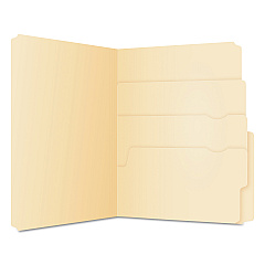 Pendaflex Divide It Up File Folder, 1/2-Cut Tabs: Assorted, Letter Size, 0.75" Expansion, Manila, 24/Pack (10770)