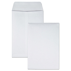 Quality Park Redi-Seal Catalog Envelope, #1 3/4, Cheese Blade Flap, Redi-Seal Closure, 6.5 x 9.5, White, 100/Box (43317)