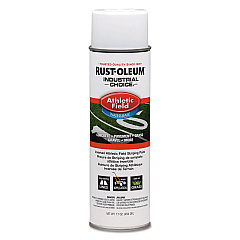 Rust-Oleum Industrial Choice Athletic Field Inverted Striping Paint, Flat Athletic Inverted White, 17 oz Aerosol Can, 12/Carton (206043CT)