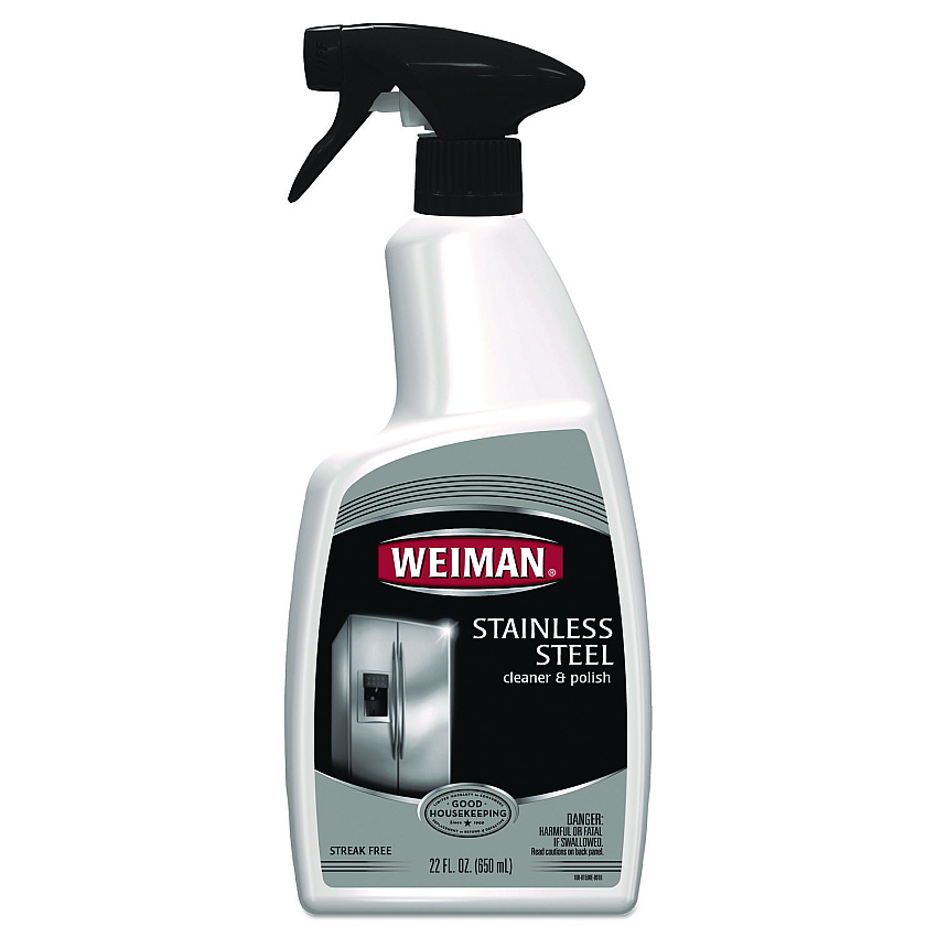 WEIMAN Stainless Steel Cleaner and Polish, Floral Scent, 22 oz Trigger Spray Bottle (108EA)