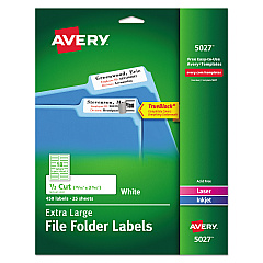Avery 5027 Extra-Large File Folder Labels
