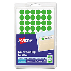 Avery 05052 Color Coding Labels