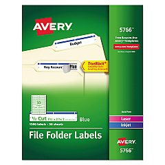 Avery 5766 Permanent File Folder Labels