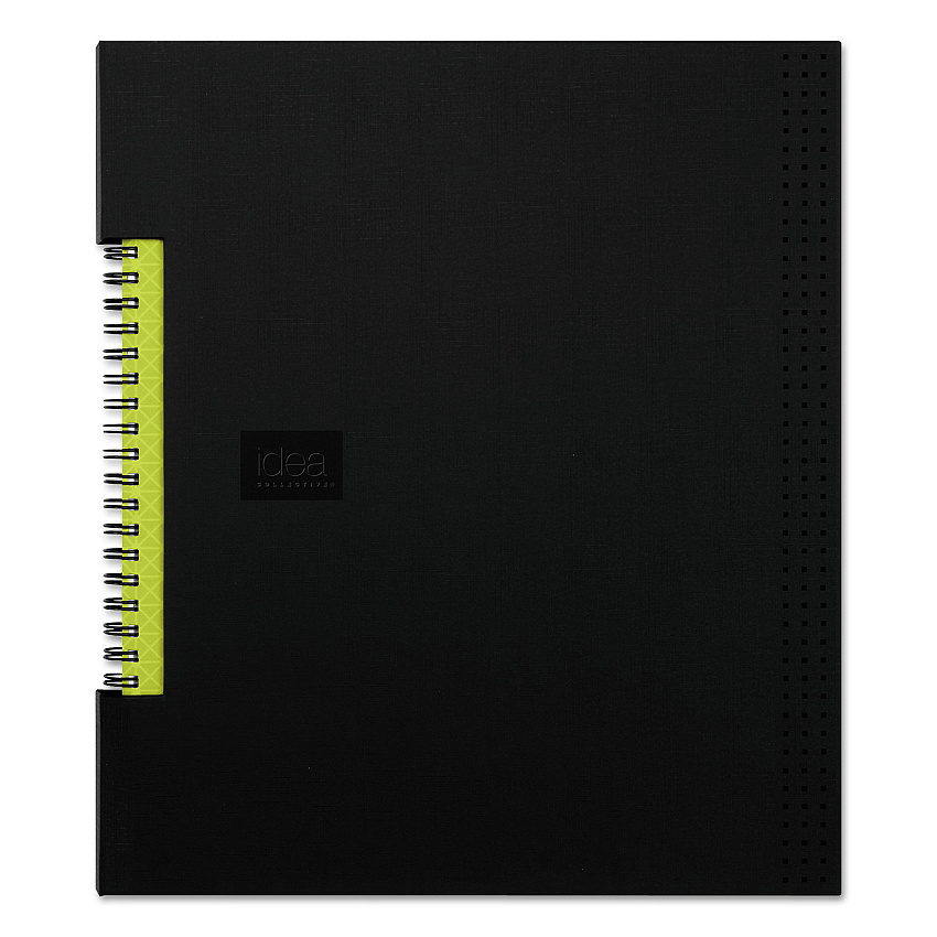 Oxford Idea Collective Professional Wirebound Hardcover Notebook, 1 Subject, Medium/College Rule, Black Cover, 11 x 8.5, 80 Sheets (56895)