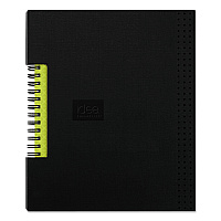 Oxford Idea Collective Professional Wirebound Hardcover Notebook, 1 Subject, Medium/College Rule, Black Cover, 8 x 5.5, 80 Sheets (56897)
