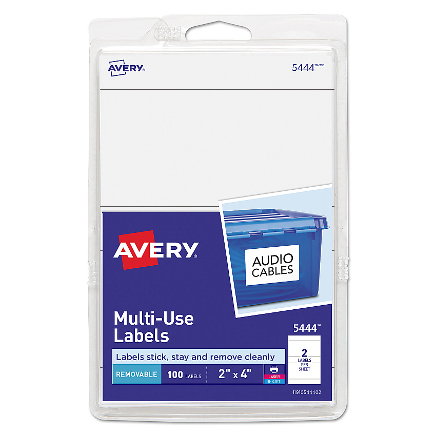 Avery 05444 Removable Multi-Use Labels