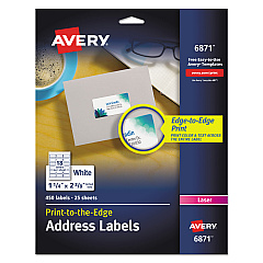 Avery 6871 Vibrant Color Printing Mailing Labels