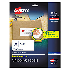 Avery 58163 Repositionable Labels