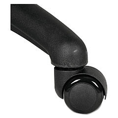 Alera Dual Wheel Hooded Casters, B Stem, 2" Caster, Black (ALECASTERST2)