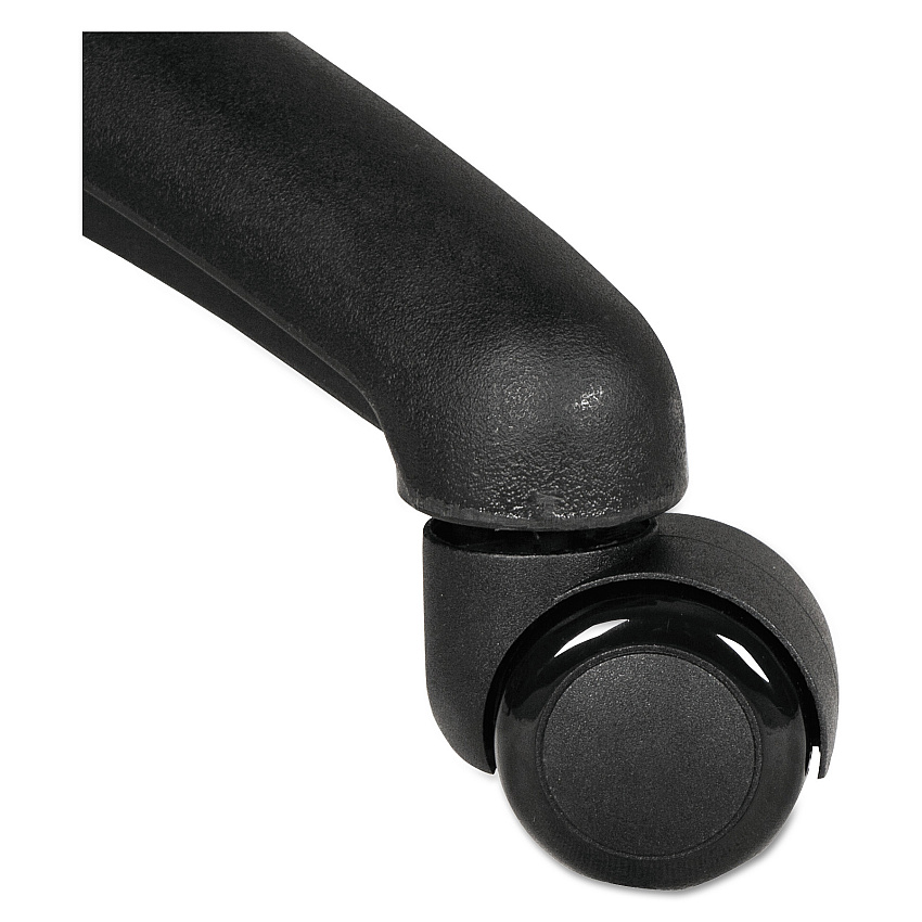 Alera Dual Wheel Hooded Casters, B Stem, 2" Caster, Black (ALECASTERST2)