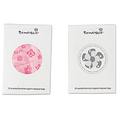HOSPECO Scensibles Personal Disposal Bags, 3.38" x 9.75", Pink, 1,200/Carton (SBX50)