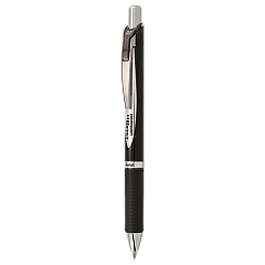 Pentel EnerGel PRO Permanent Ink Gel Pen, Retractable, Medium 0.7 mm, Black Ink, Black Barrel (BLP77A)