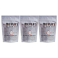 Mrs. Meyer's Automatic Dish Detergent, Lavender, 12.7 oz Pack, 20/Pack, 6 Packs/Carton (306685)