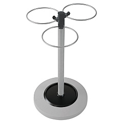 Alba Flower Umbrella Stand, 13.75w x 13.75d x 25.5h, Black/Silver (PMFLOWERN)
