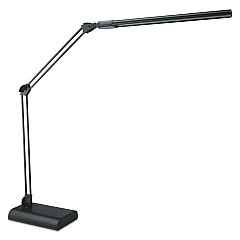 Alera Adjustable LED Desk Lamp, 3.25"w x 6"d x 21.5"h, Black (ALELED908B)
