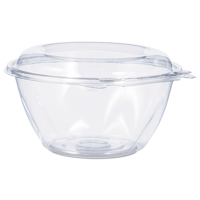 Dart Tamper-Resistant, Tamper-Evident Bowls with Dome Lid, 32 oz, 7" Diameter x 3.4"h, Clear, 150/Carton (CTR32BD)