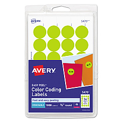 Avery 05470 Color Coding Labels