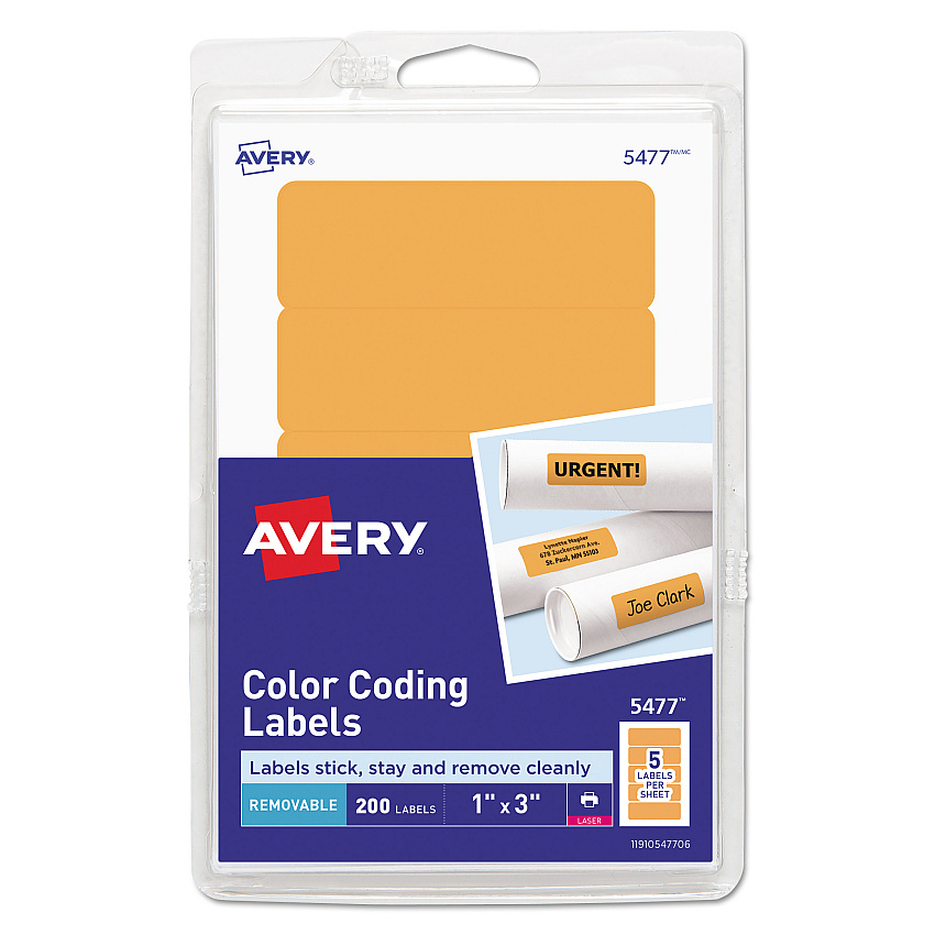 Avery 05477 Color Coding Labels