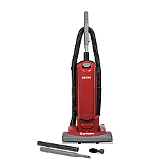 Sanitaire FORCE QuietClean Upright Vacuum SC5815D, 15" Cleaning Path, Red (SC5815E)