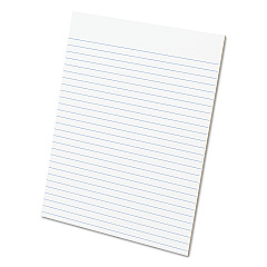 Ampad Glue Top Pads, Wide/Legal Rule, 50 White 8.5 x 11 Sheets, Dozen (21112)