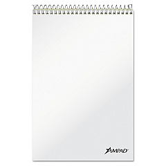 Ampad Steno Pads, Gregg Rule, Tan Cover, 70 Green-Tint 6 x 9 Sheets, 6/Pack (25476)