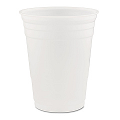 Dart Conex Translucent Plastic Cold Cups, 16 oz, 50/Sleeve, 20 Sleeves/Carton (P16)