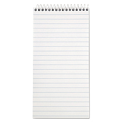 TOPS Reporters Notepad, Wide/Legal Rule, White Cover, 70 White 4 x 8 Sheets, 12/Pack (8030)