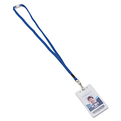 Advantus Breakaway Lanyards, Metal J-Hook Fastener, 36" Long, Blue, 24/Box (97130)