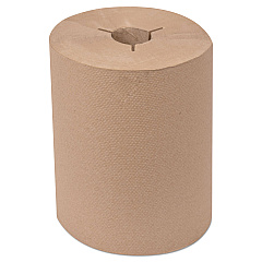 Tork Universal Hand Towel Roll, Notched, 1-Ply, 8" x 550 ft, Natural, 6 Roll/Carton (8631060)
