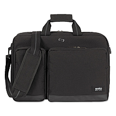 Solo Urban Hybrid Briefcase, Fits Devices Up to 15.6", Polyester, 5 x 17.25 x 17.24, Black (UBN3104)