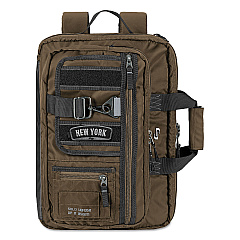 Solo Zone Briefcase, Fits Devices Up to 15.6", Nylon, 4.25 x 17.5 x 17.5, Bronze (UBN3503)